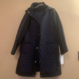 chumandor Navy Blue Long Coat
